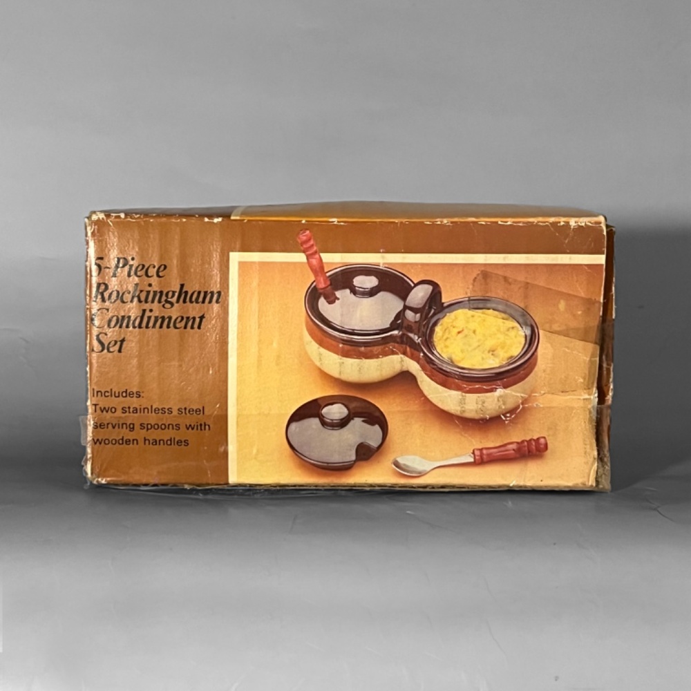 5Pc Rockingham Condiment Set - Picture 11 of 12